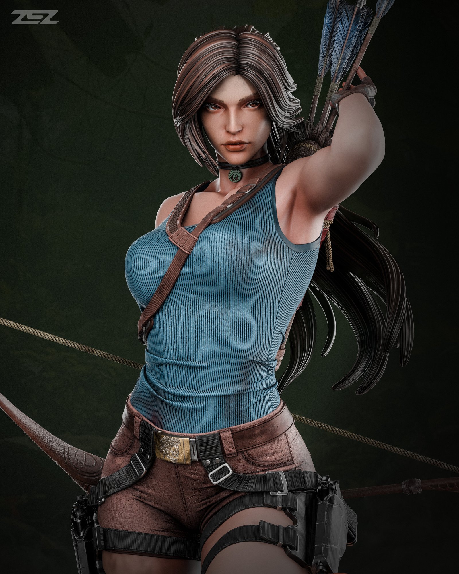 Lara Croft — Painted