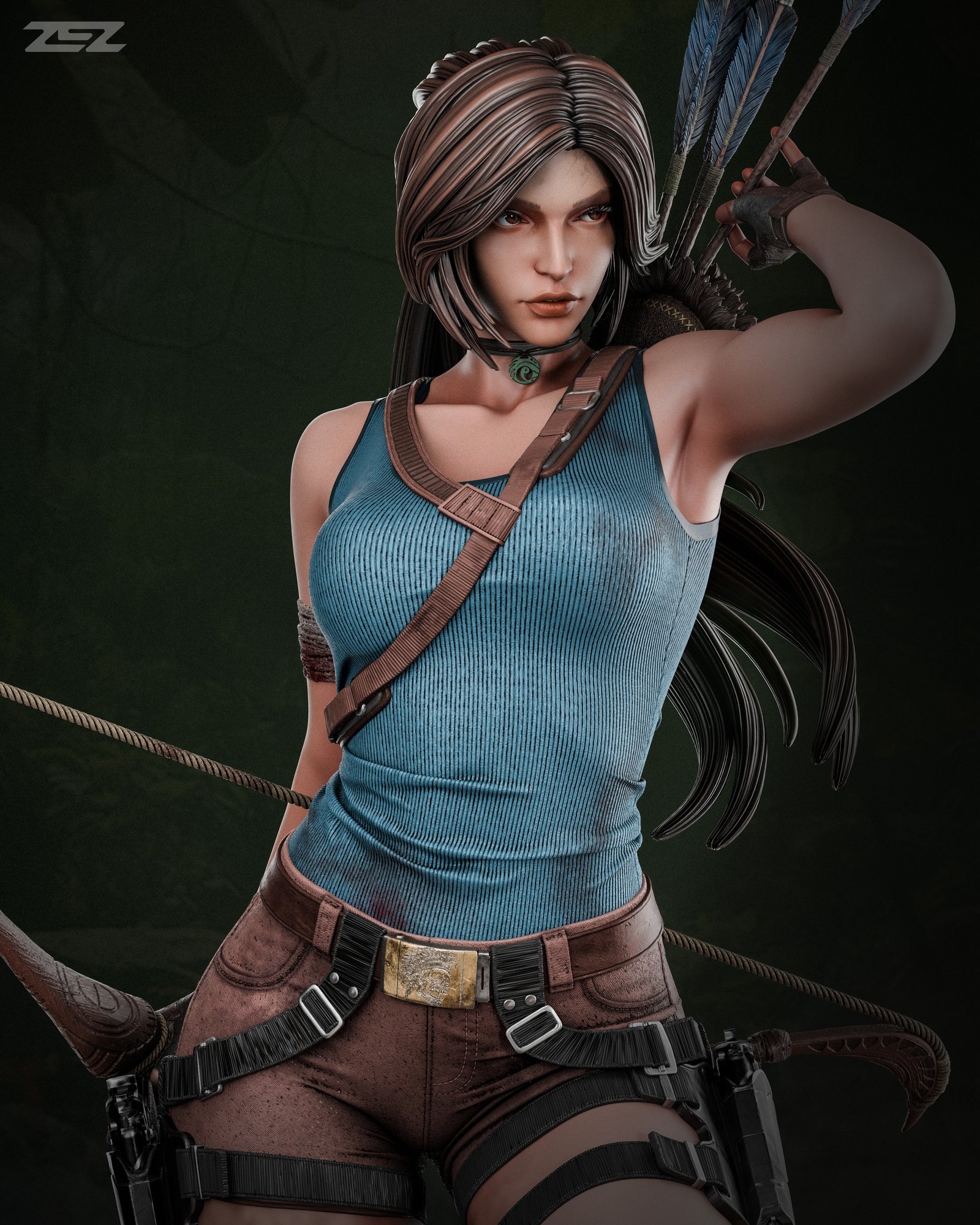 Lara Croft — Painted
