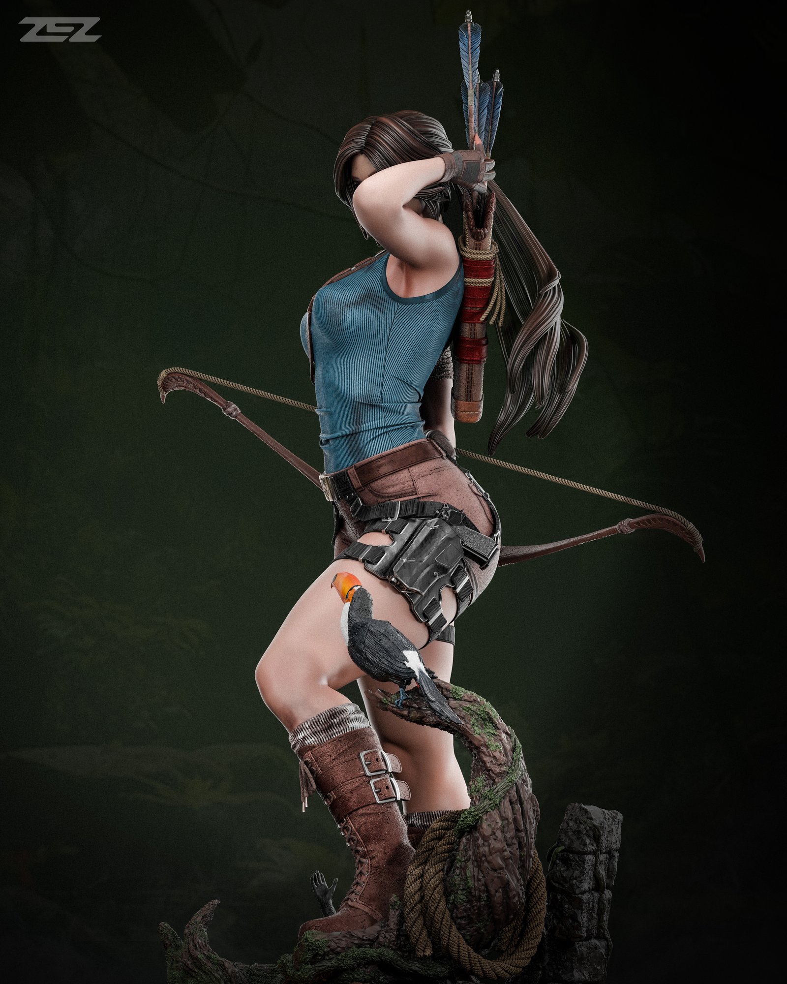 Lara Croft — Painted