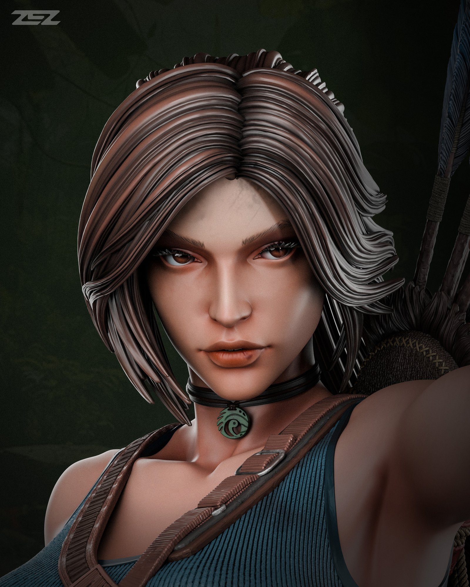 Lara Croft — Painted