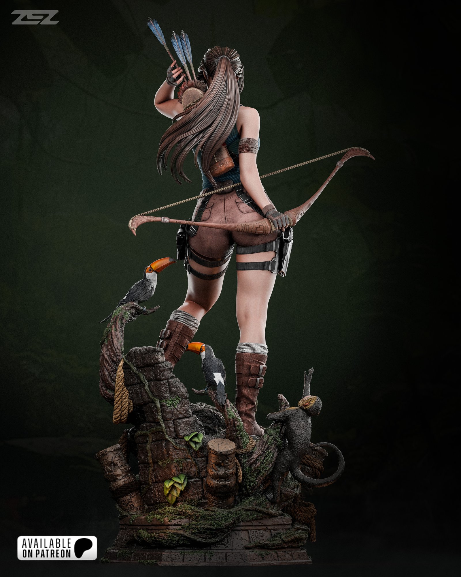 Lara Croft — Painted