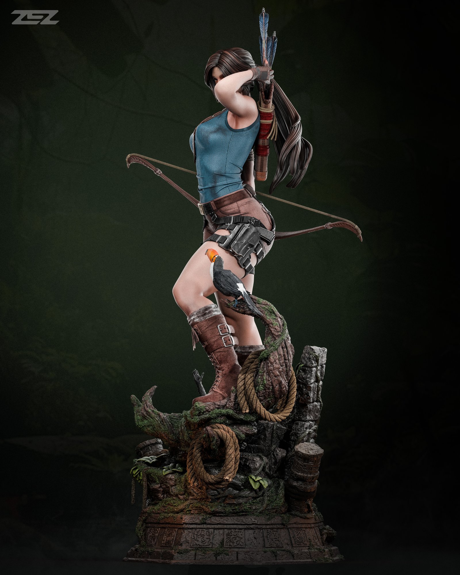 Lara Croft — Painted