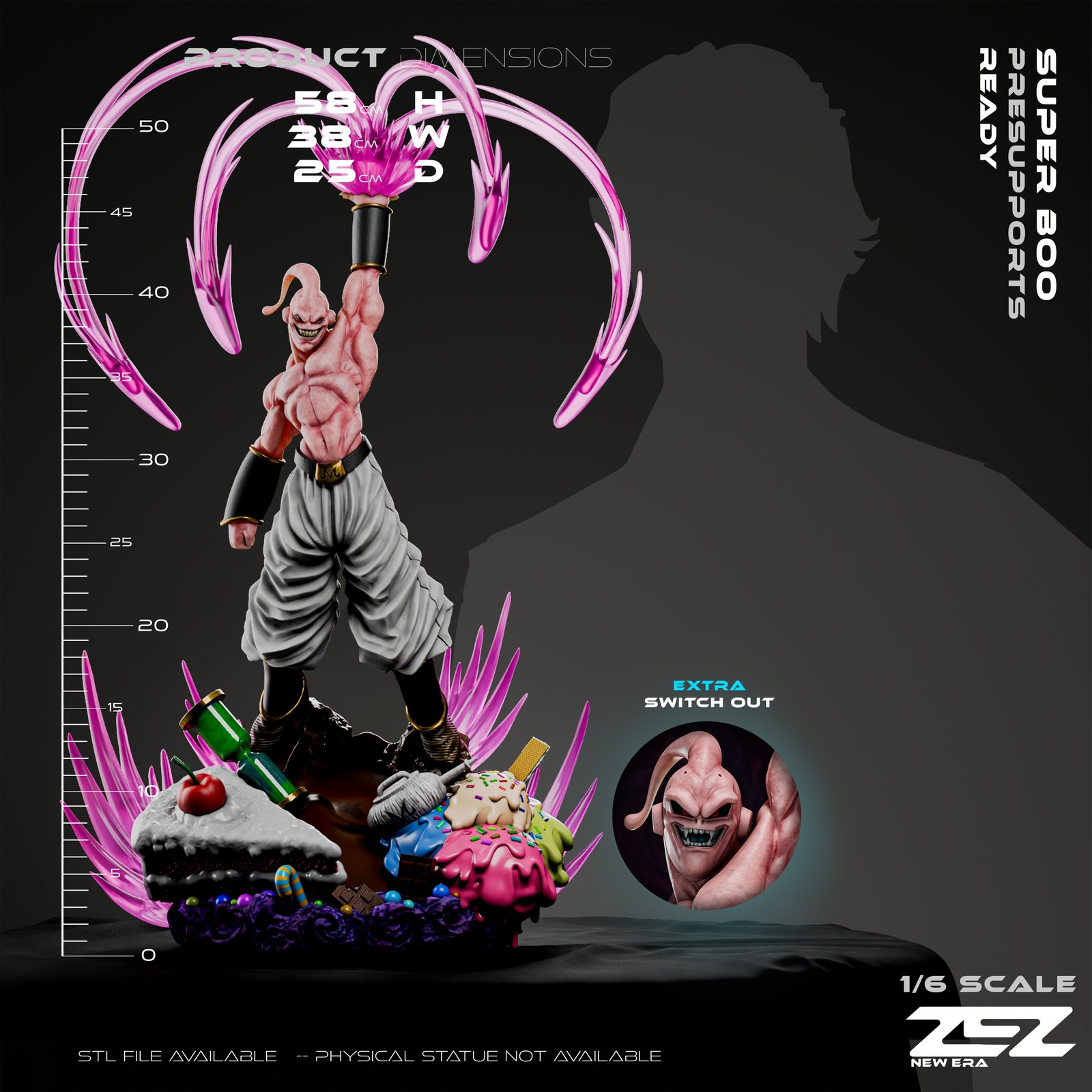 Majin Buu — Painted