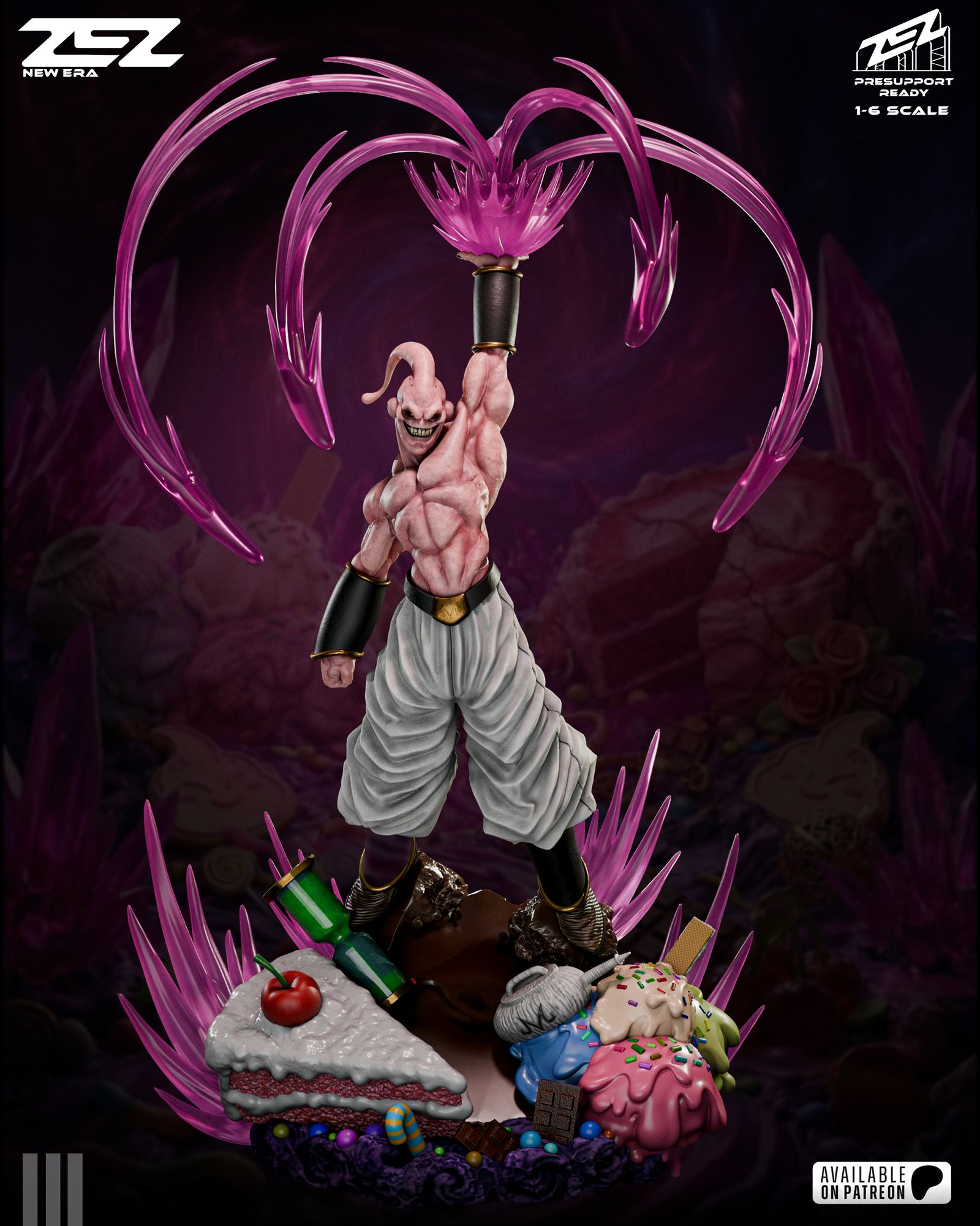 Majin Buu — Painted