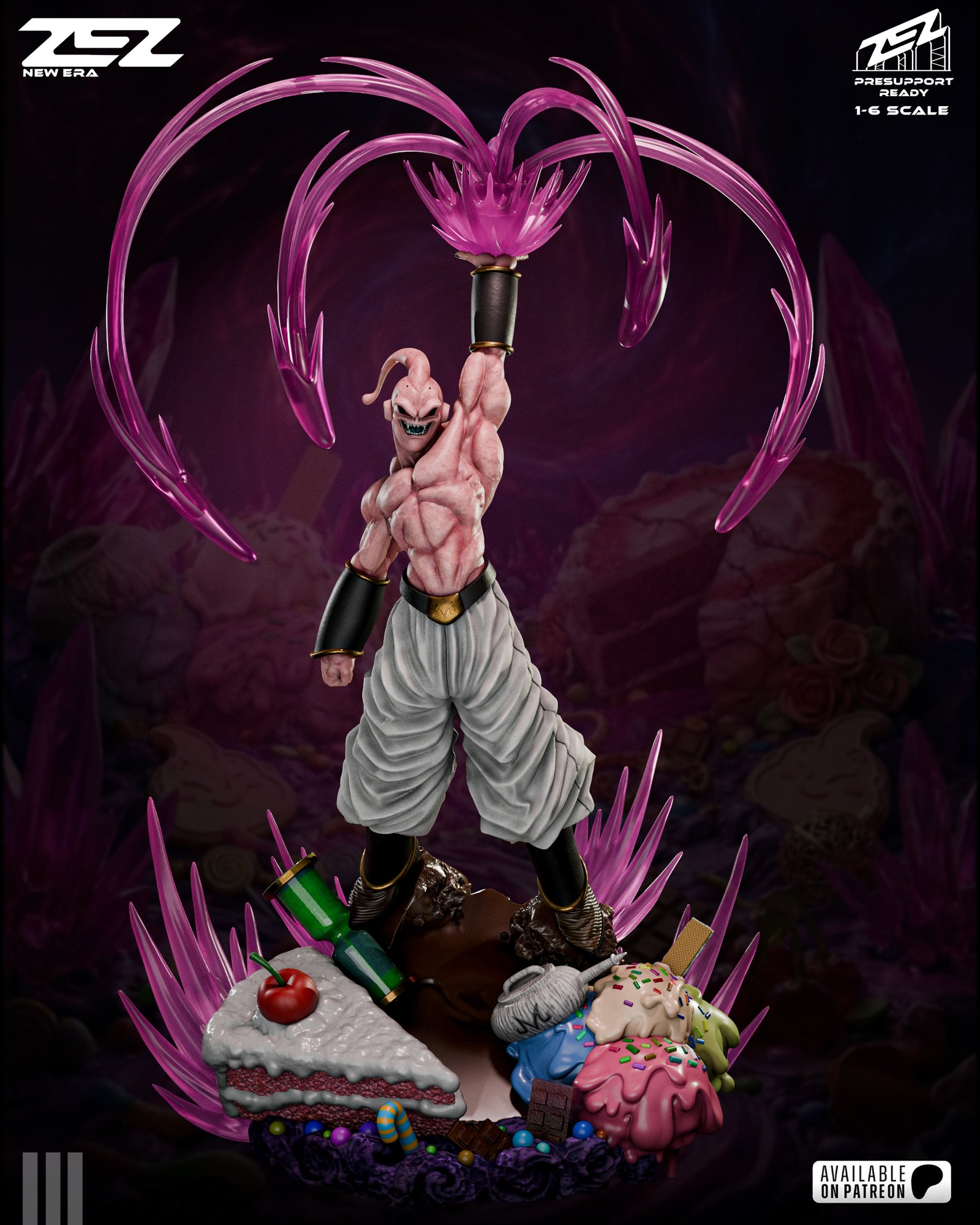 Majin Buu — Painted
