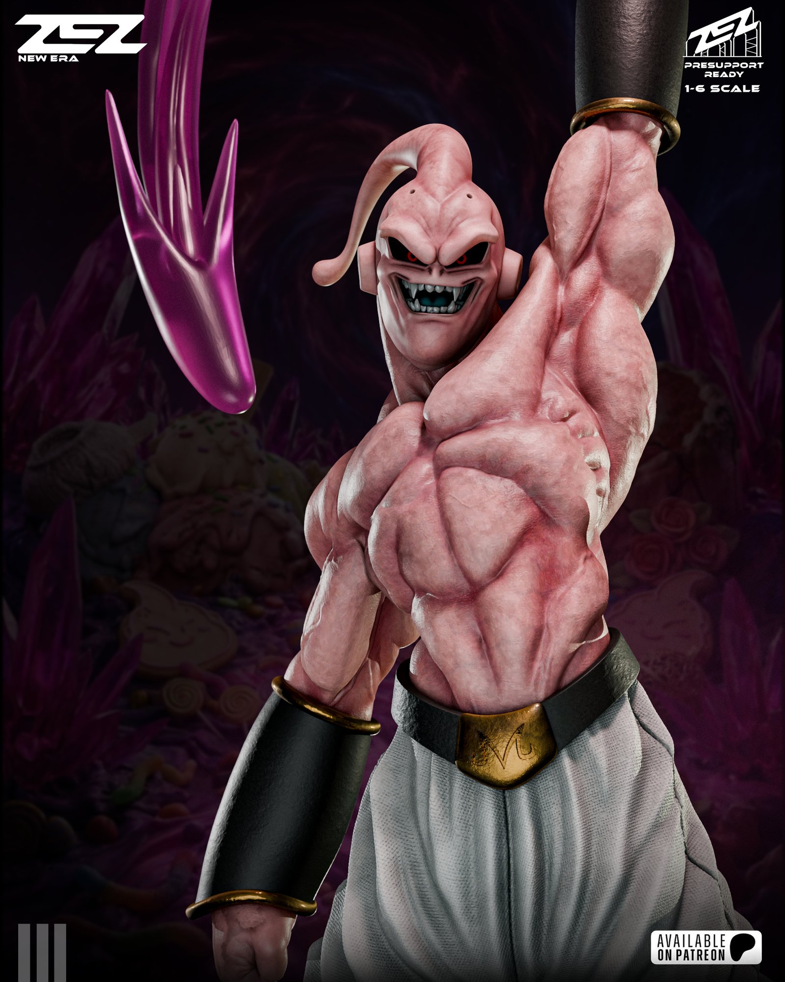 Majin Buu — Painted