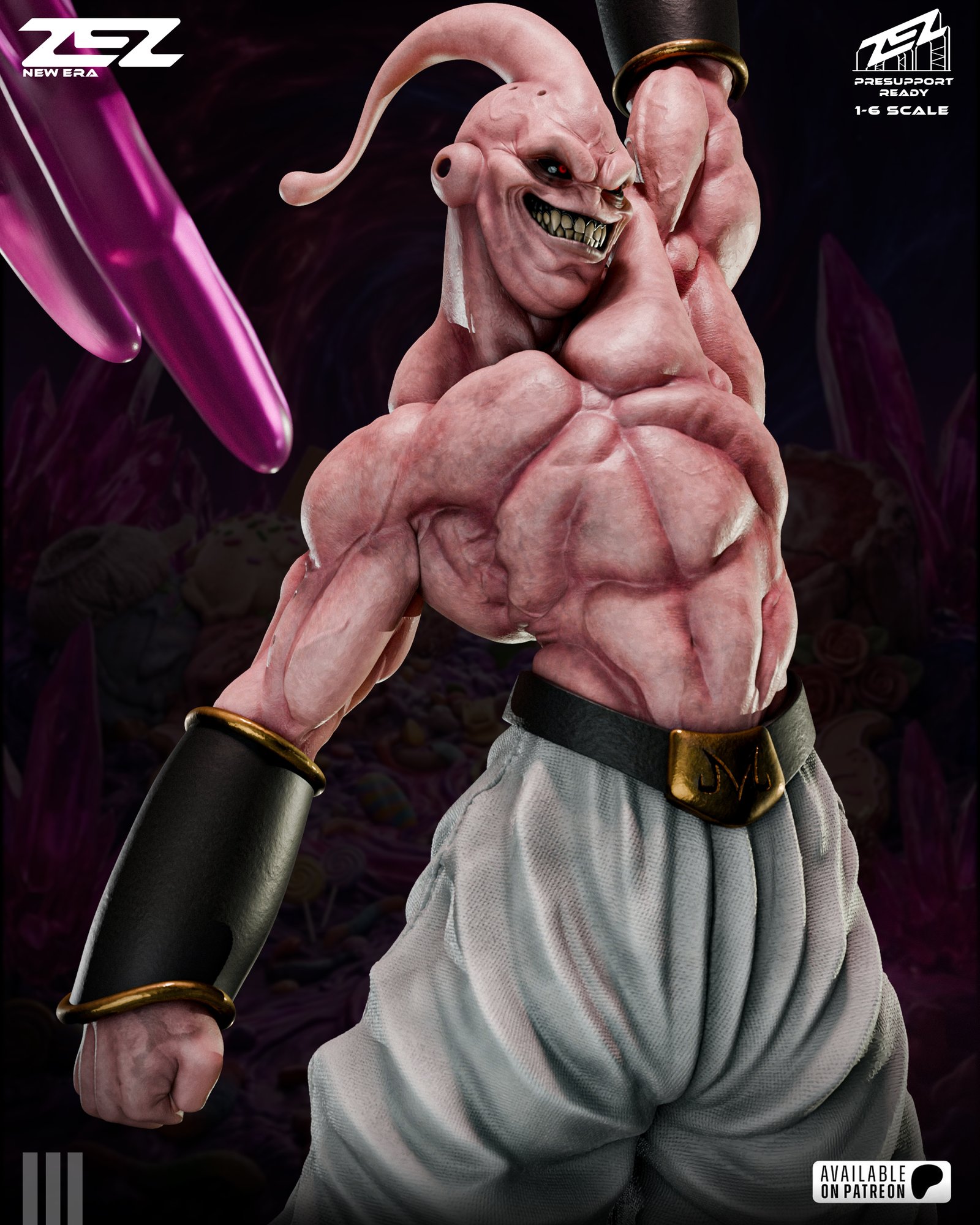Majin Buu — Painted