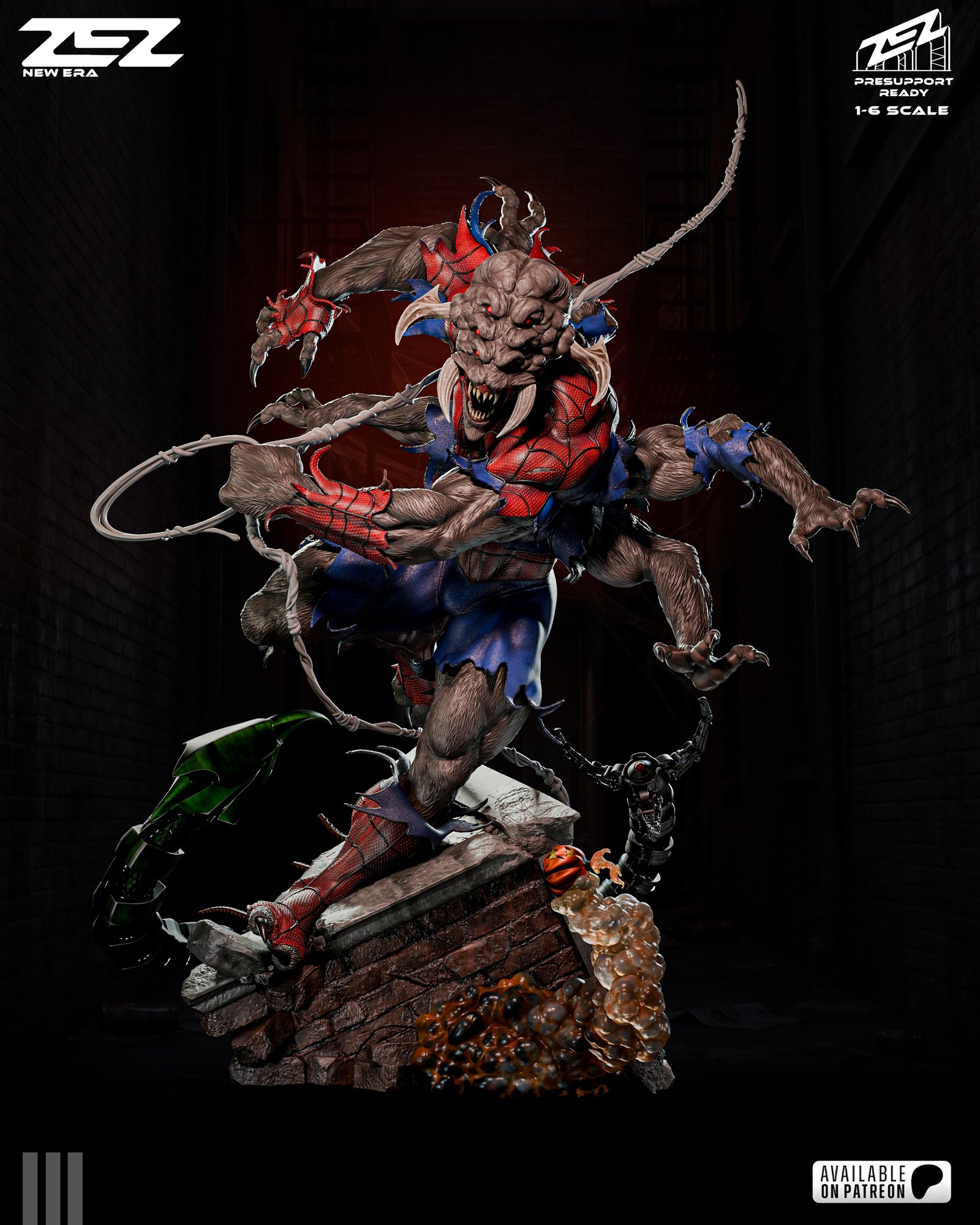 Man Spider — Painted