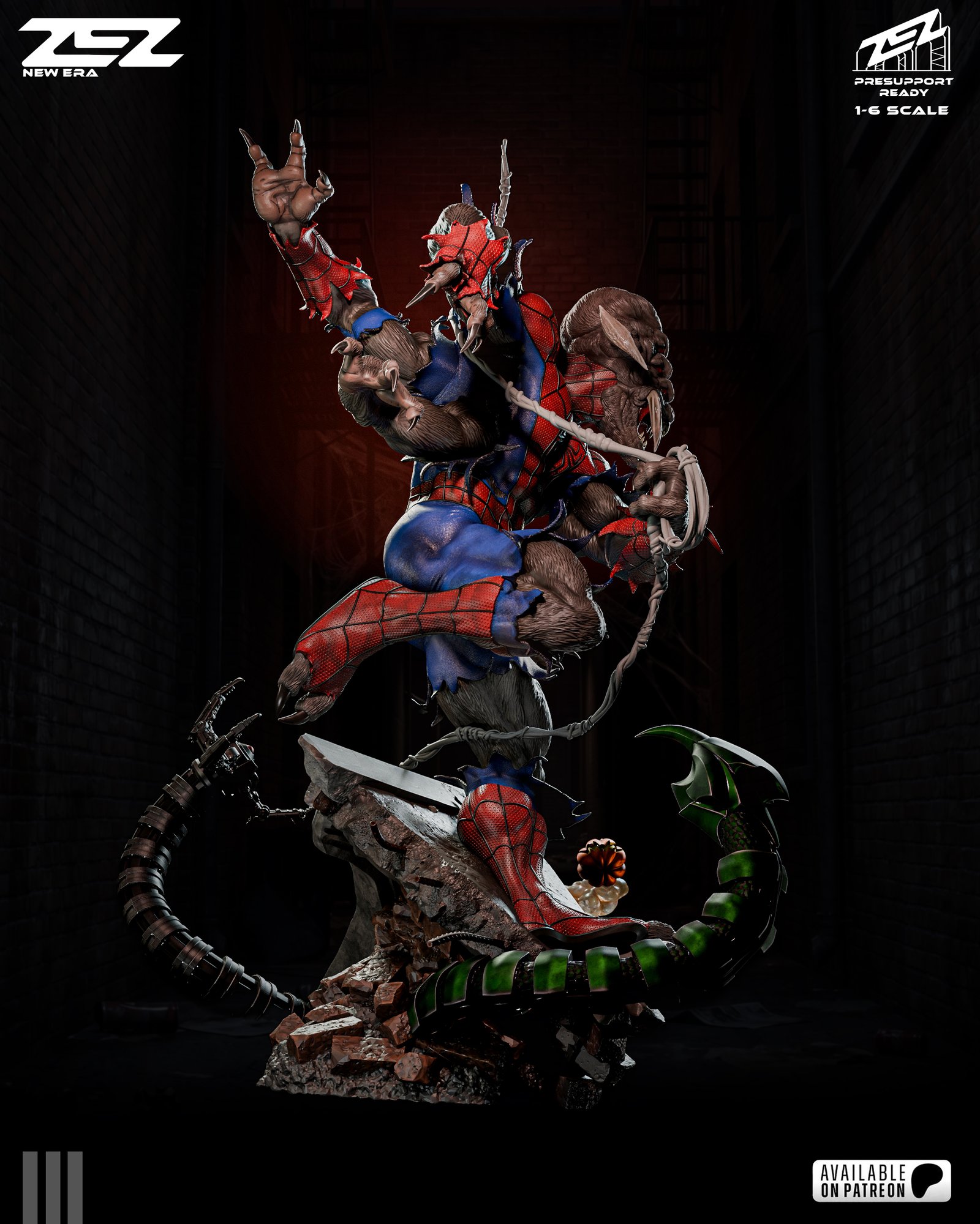 Man Spider — Painted