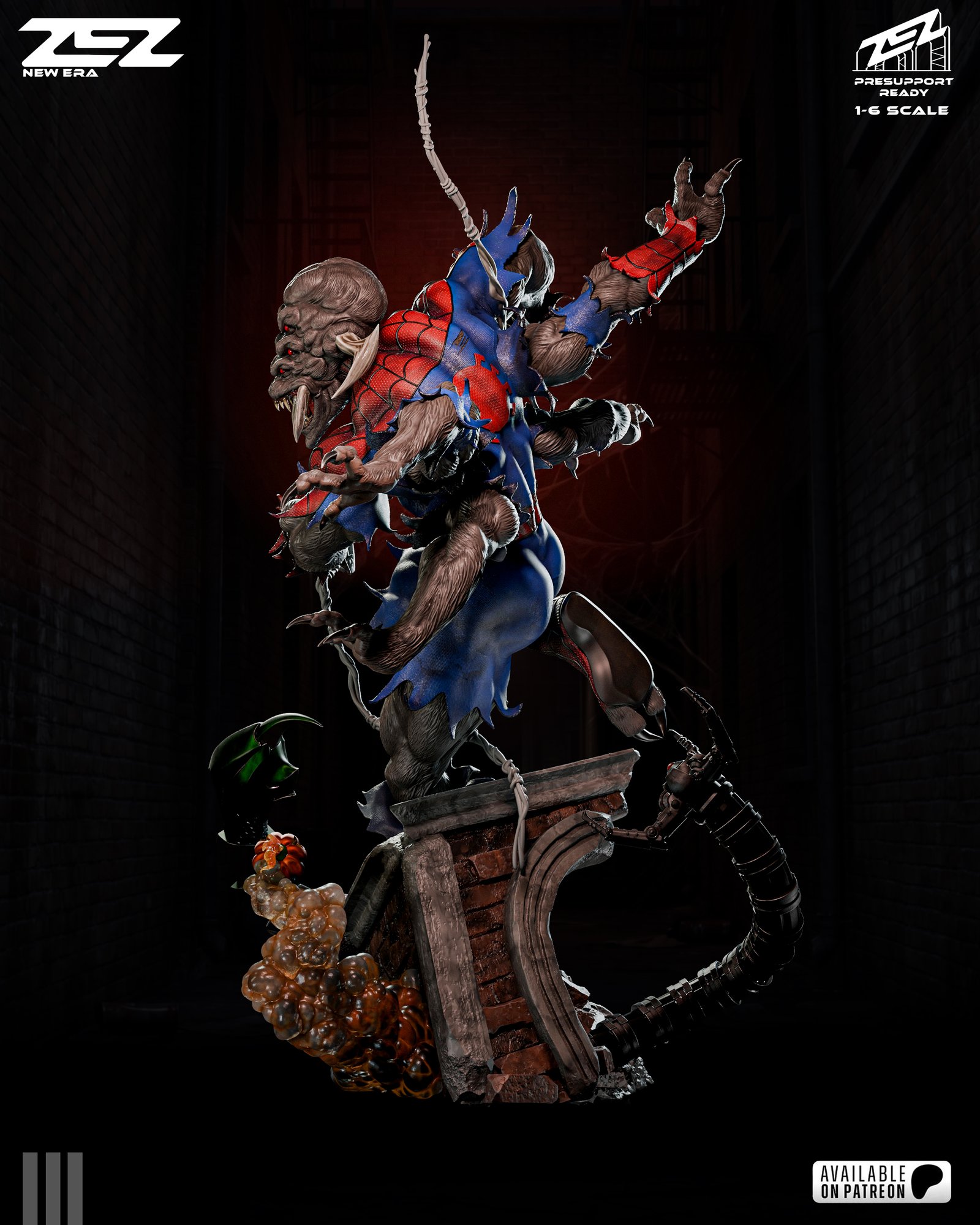 Man Spider — Painted