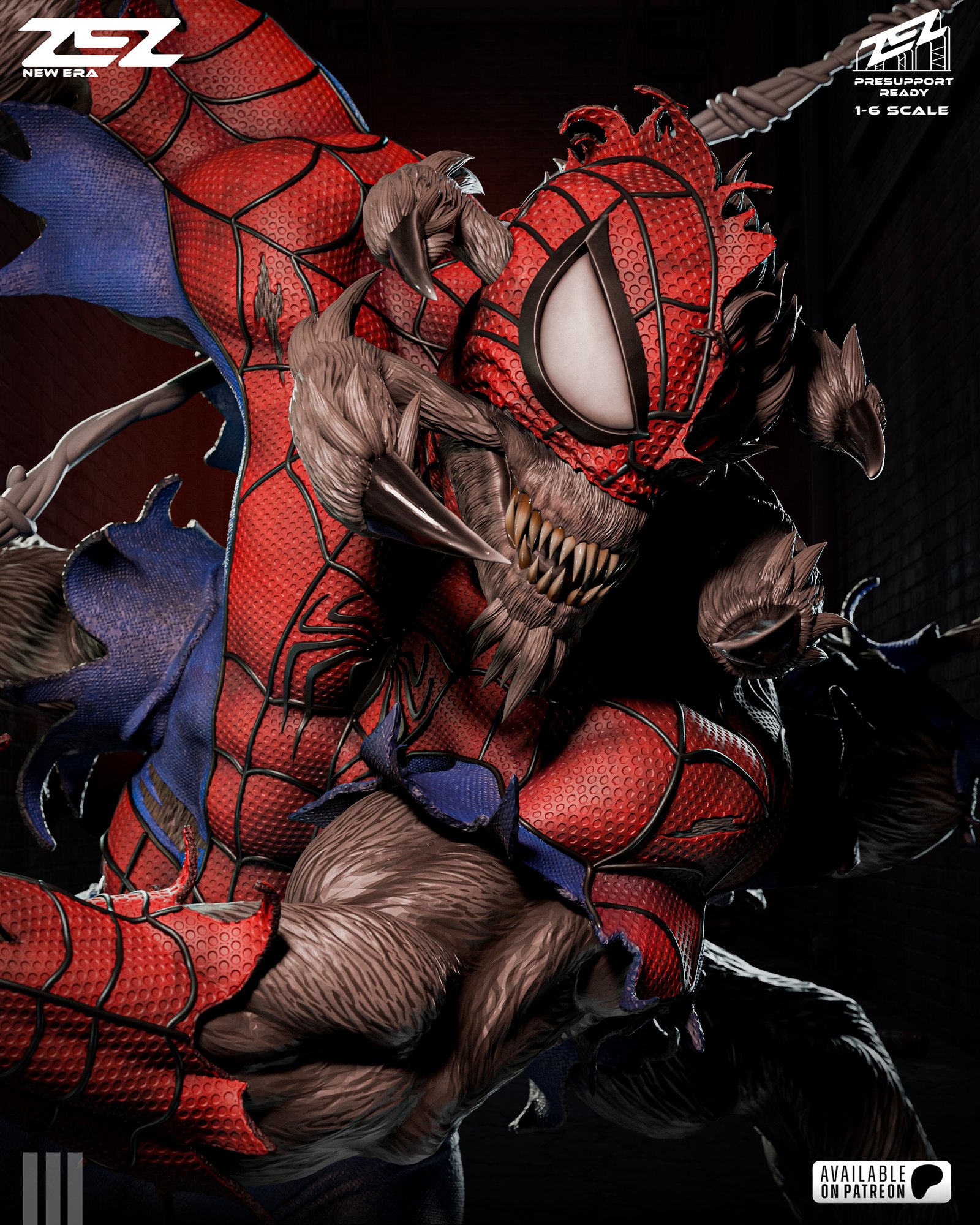 Man Spider — Painted
