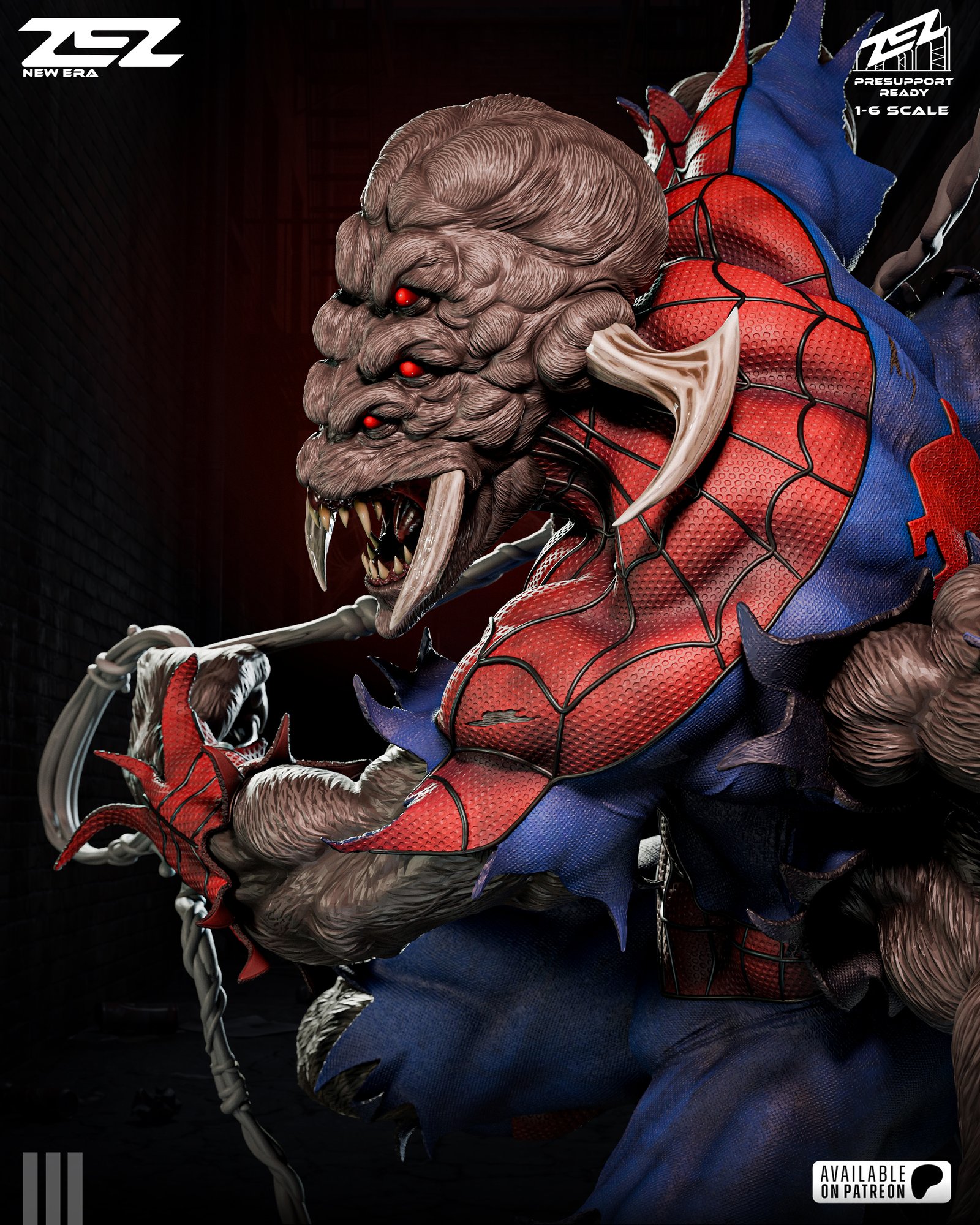 Man Spider — Painted