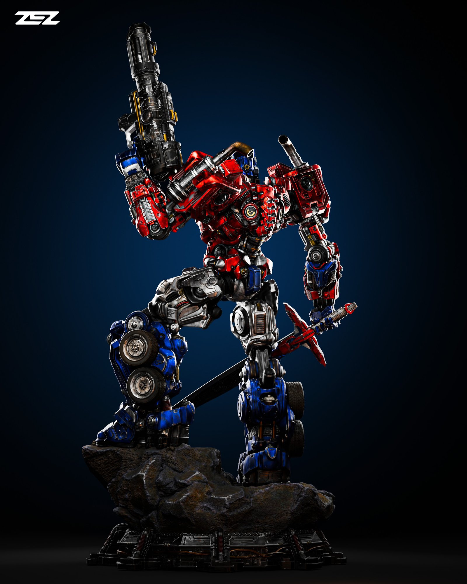 Optimus Prime — Painted