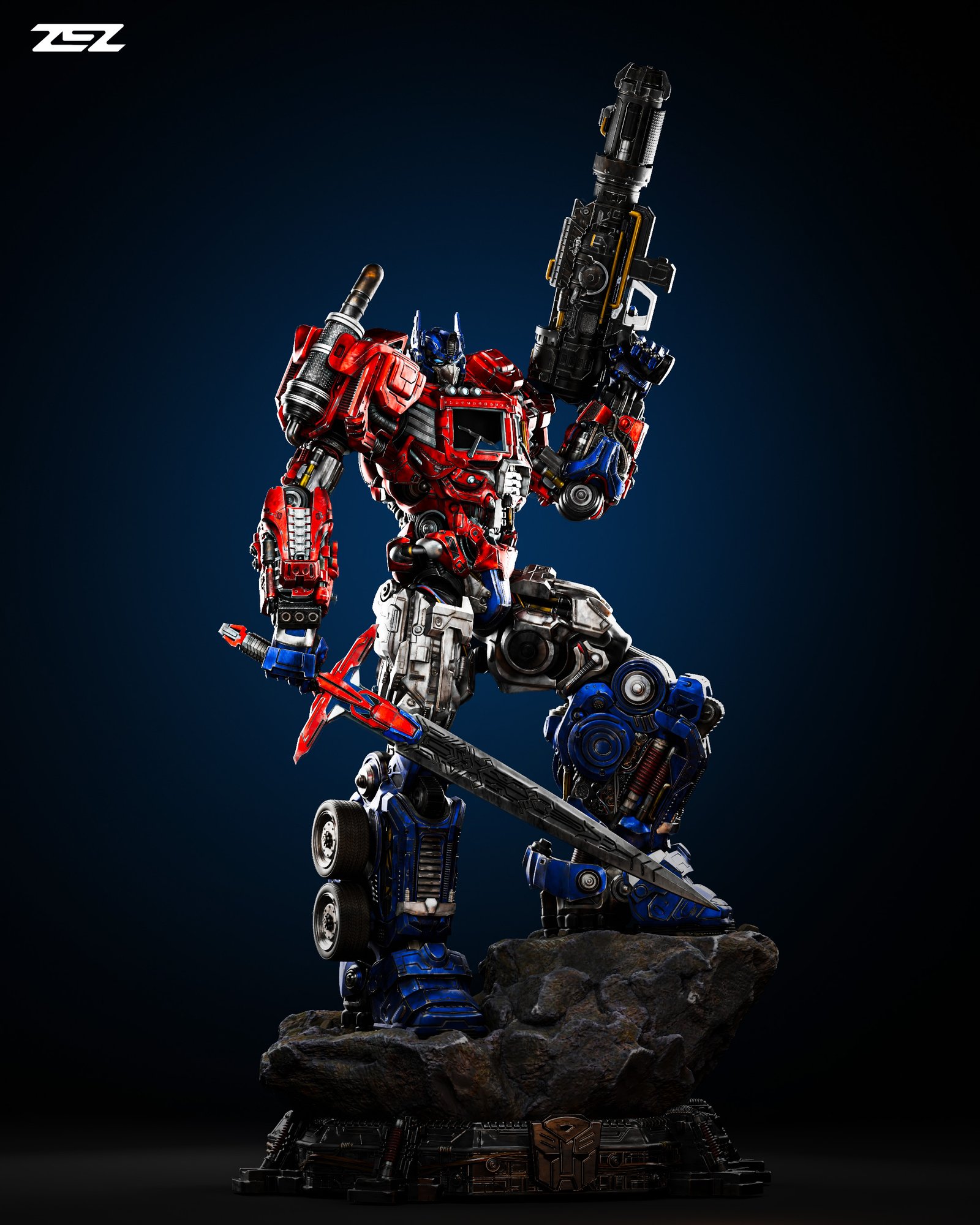 Optimus Prime — Painted