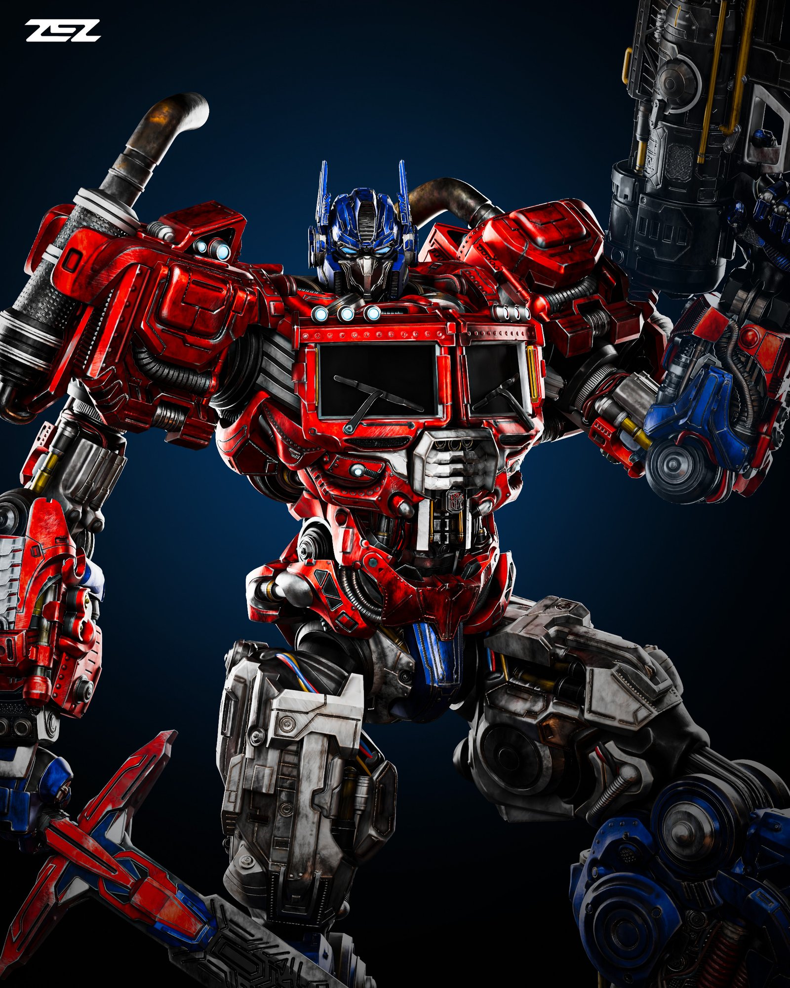 Optimus Prime — Painted