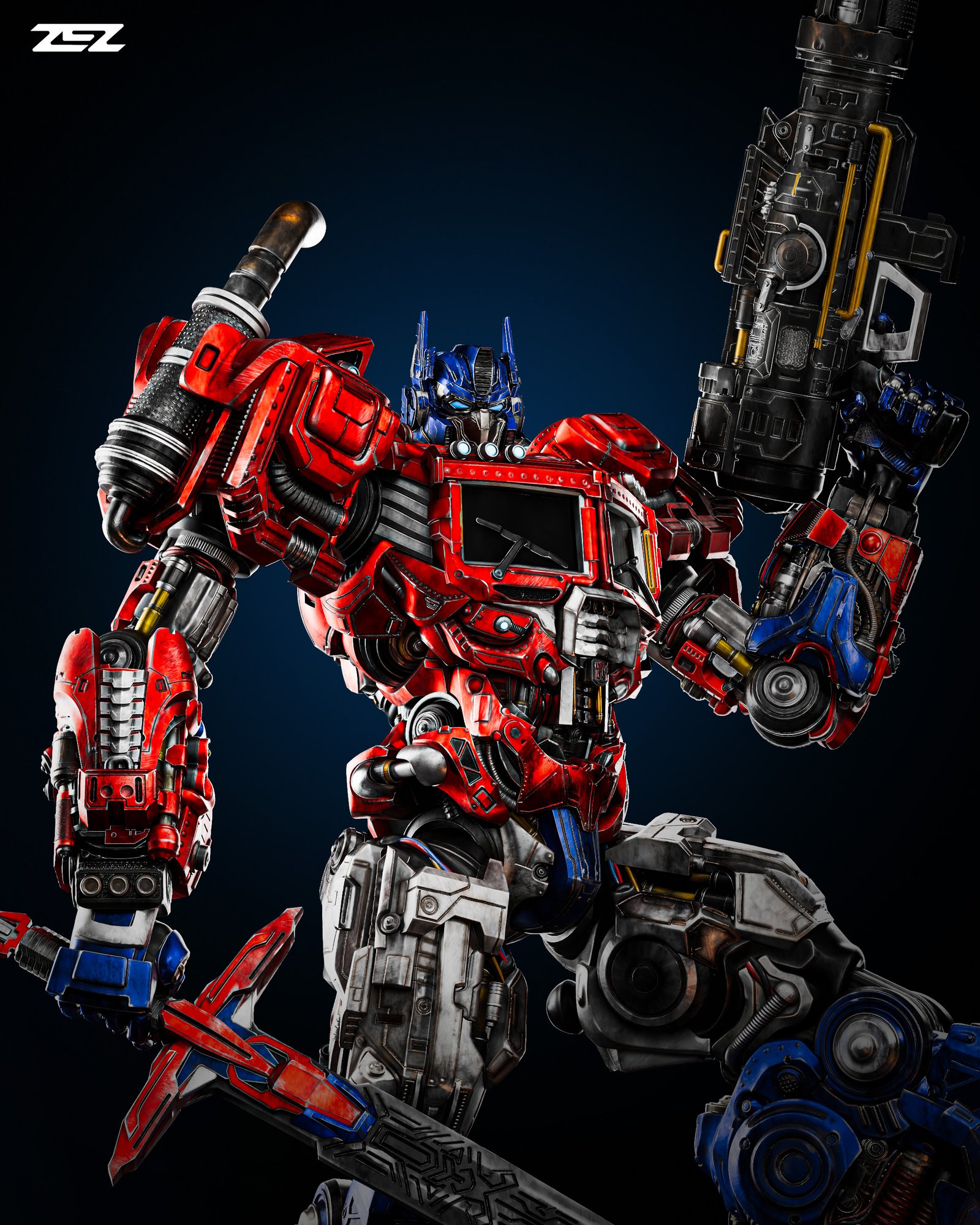 Optimus Prime — Painted