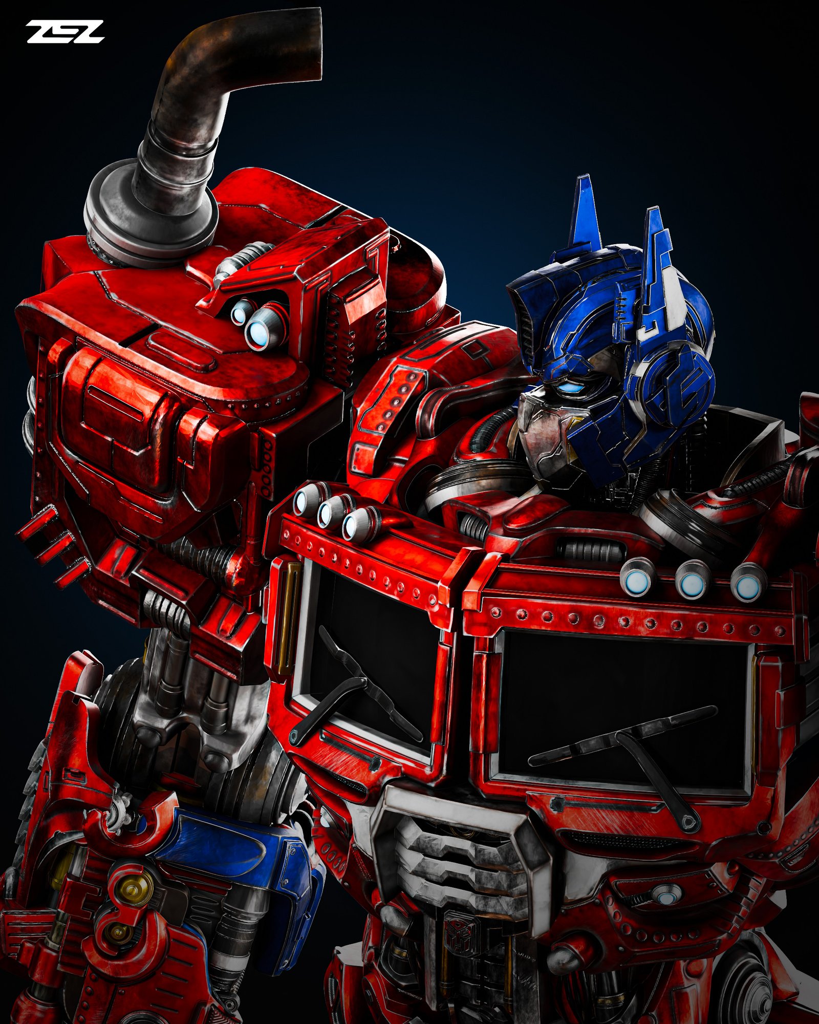 Optimus Prime — Painted