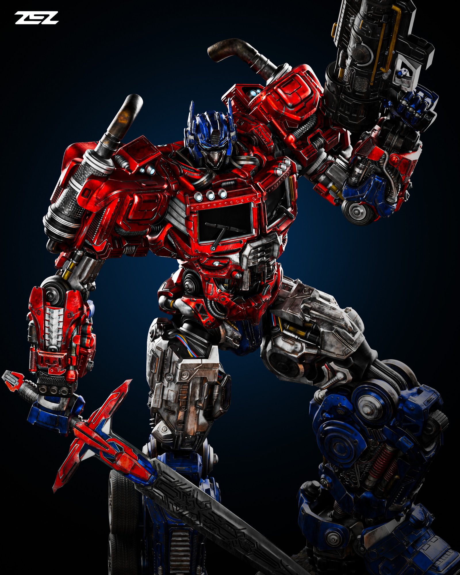 Optimus Prime — Painted