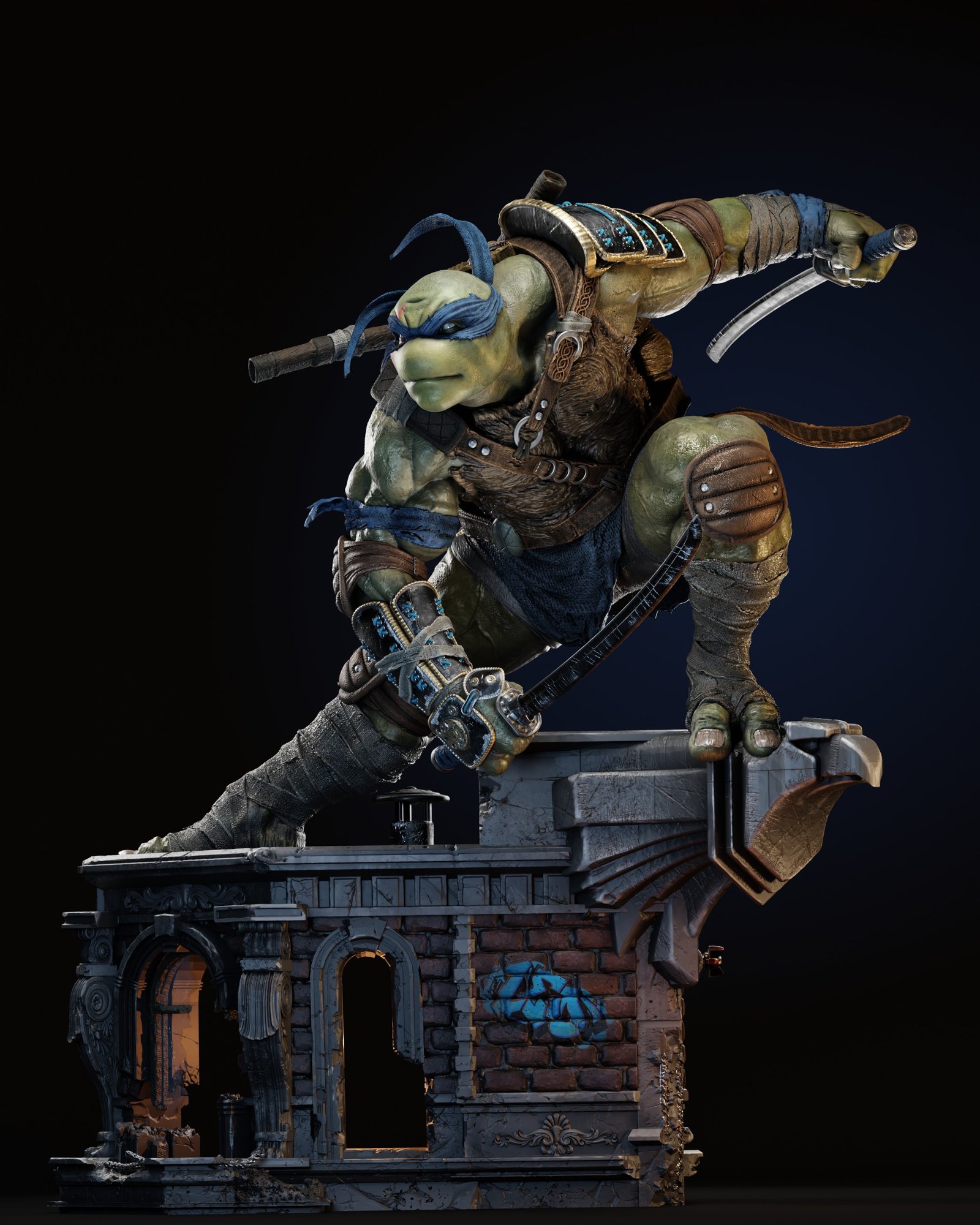 Tmnt Leonardo — Painted