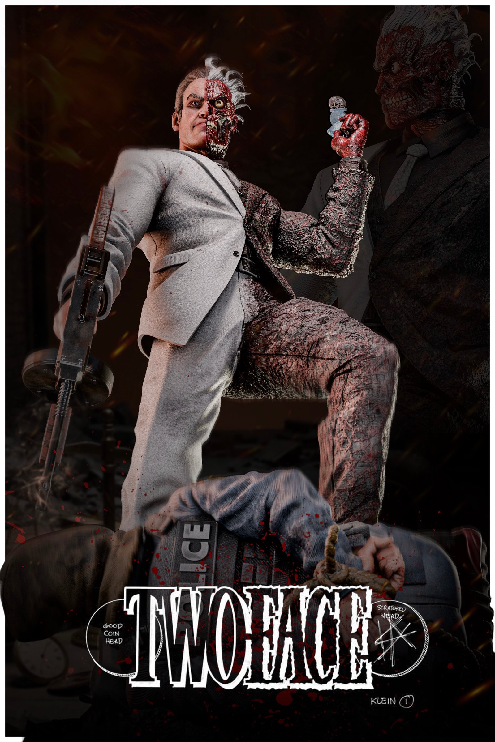 Two Face — Painted