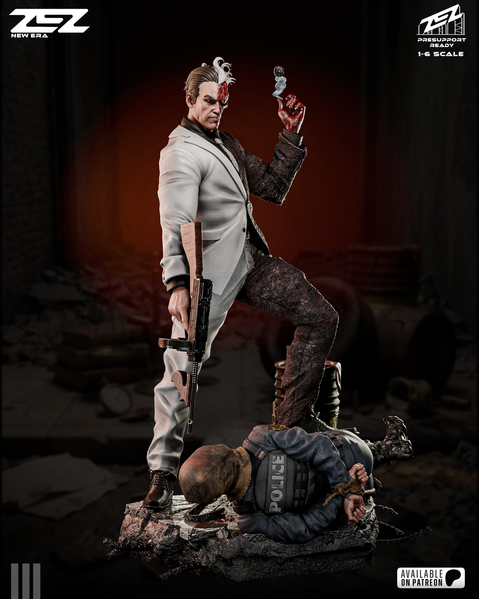 Two Face — Painted