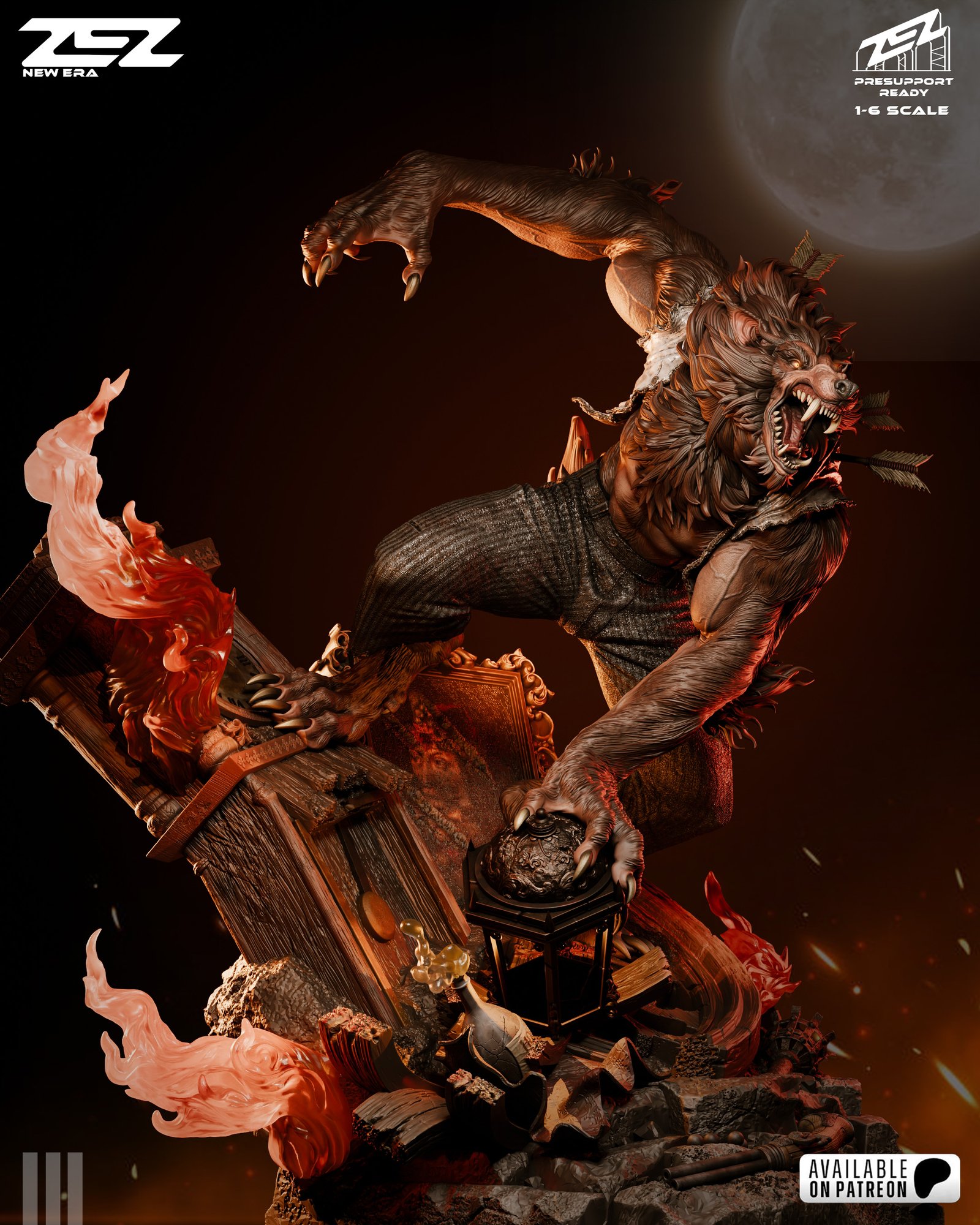 Werewolf — Painted
