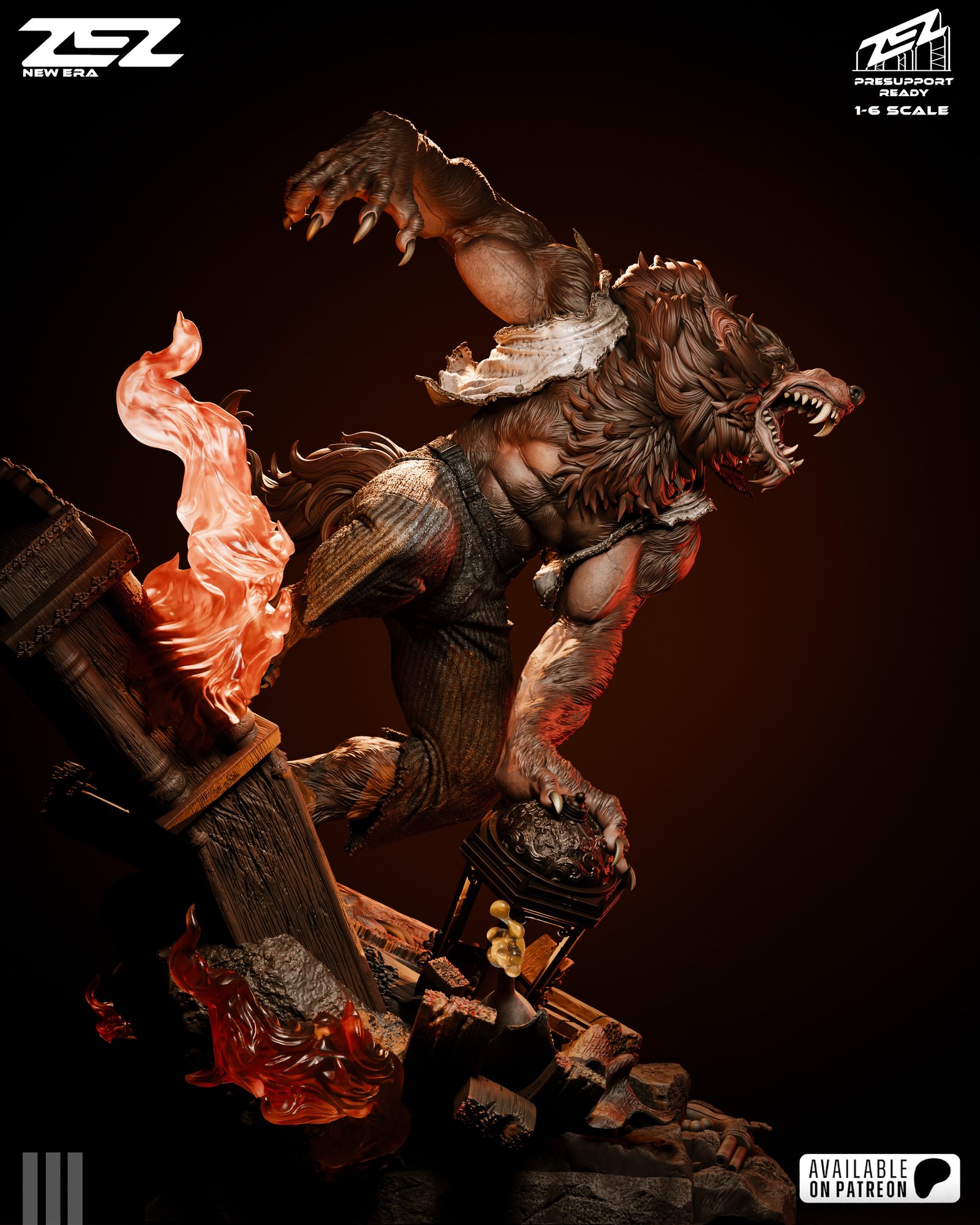 Werewolf — Painted