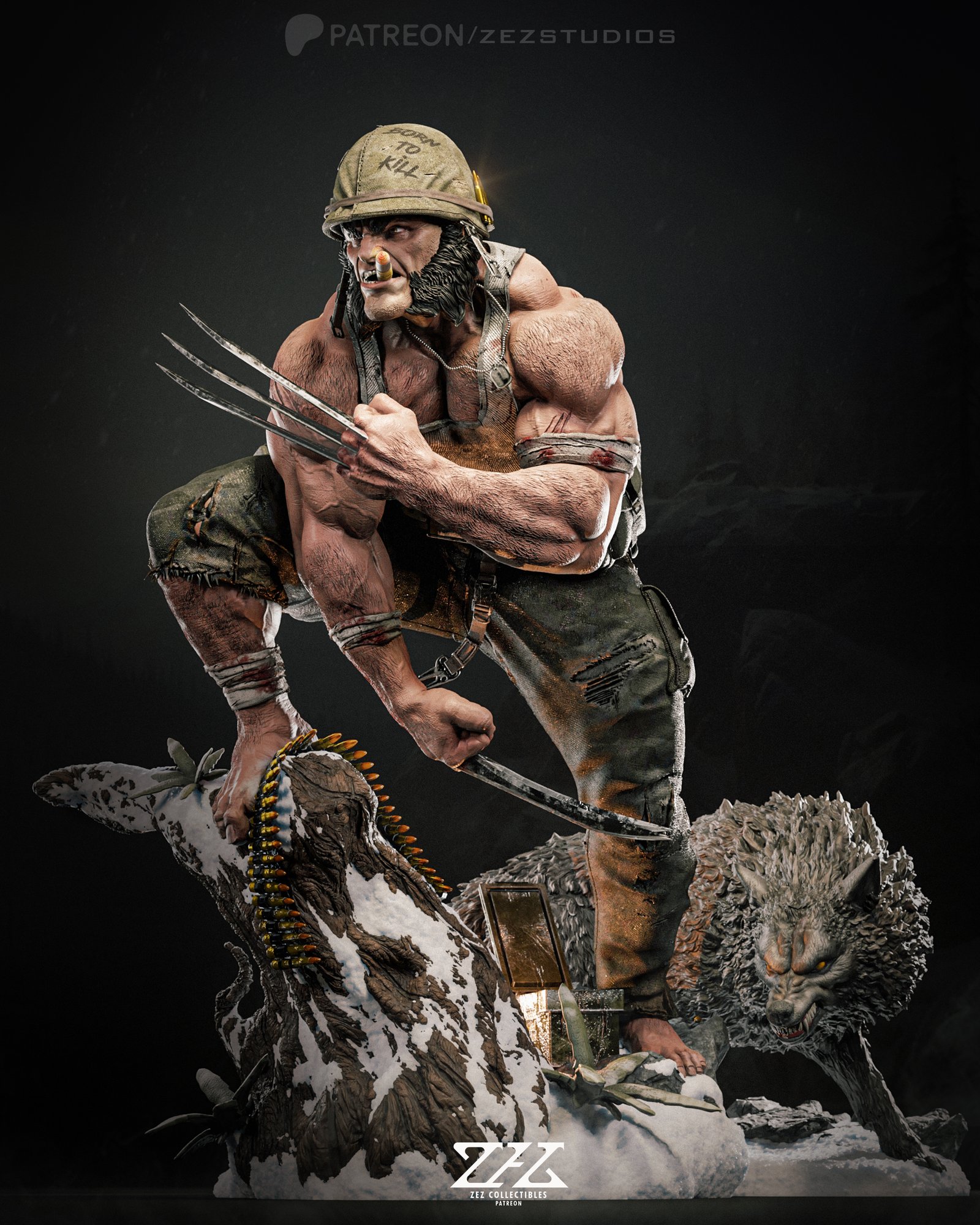Wolverine — Painted