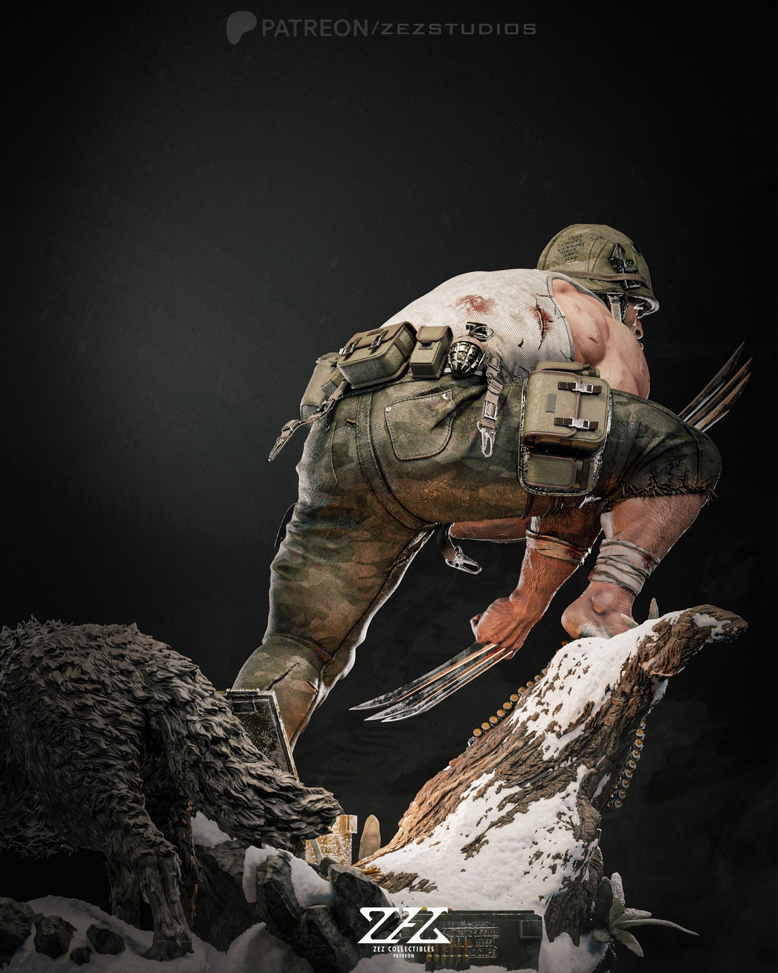 Wolverine — Painted
