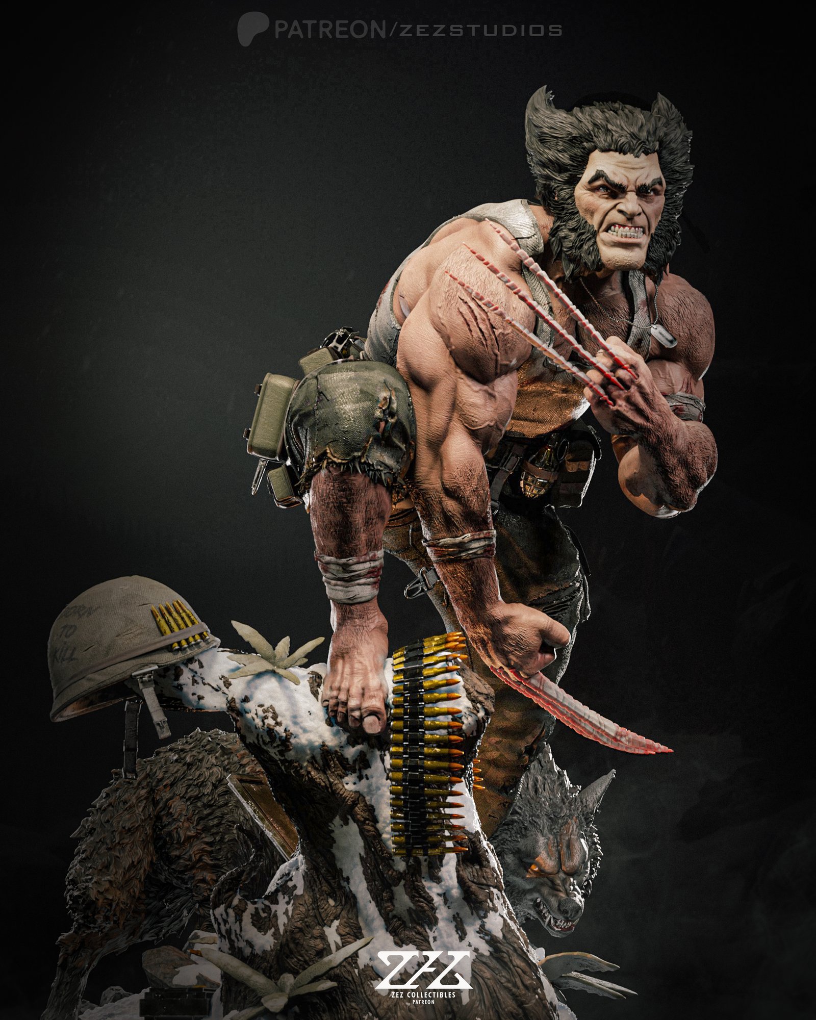 Wolverine — Painted
