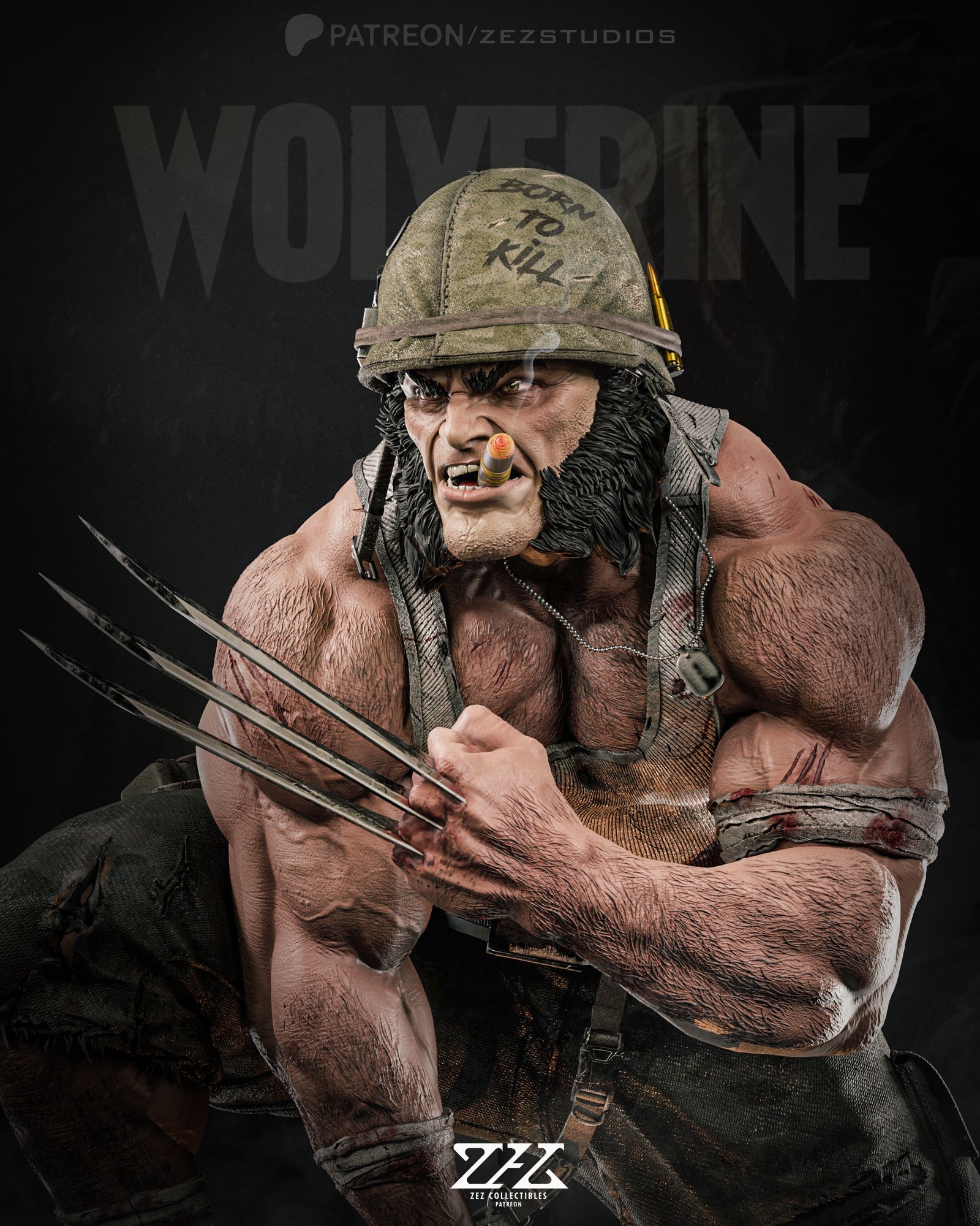 Wolverine — Painted