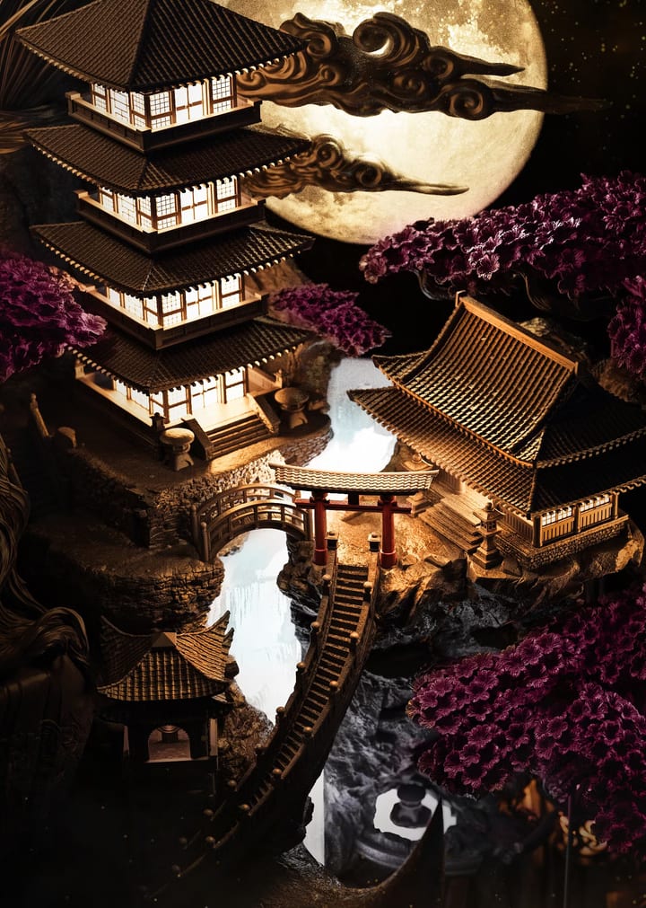 Eclipsed Memories Diorama — painted resin statue — by Black Forge Games