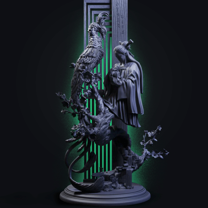 Other Life Diorama — unpainted resin statue — by Black Forge Games