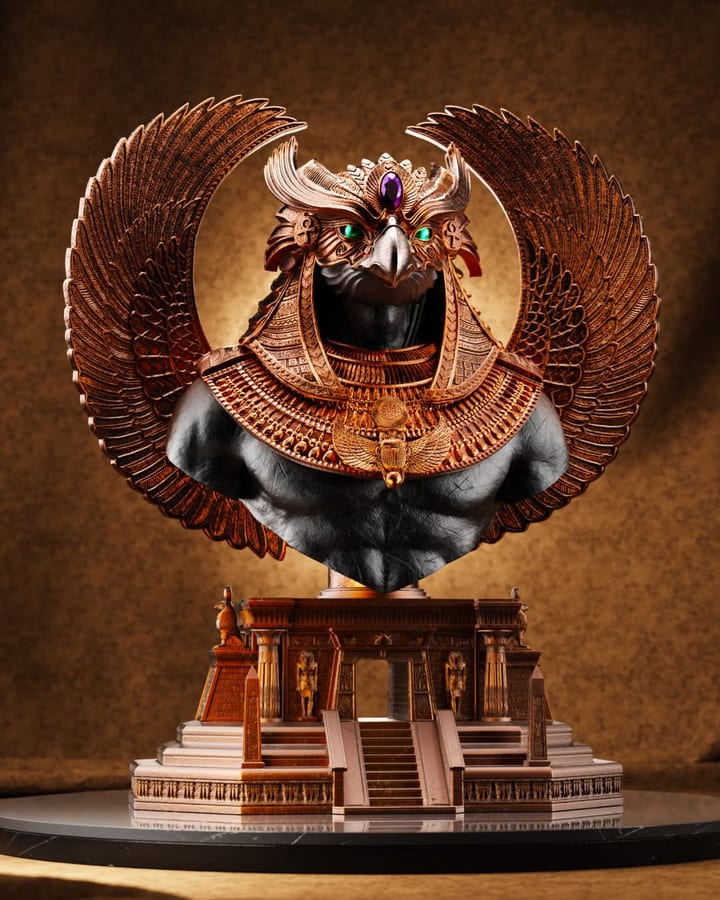 Ra - Premium Bust — painted resin bust — by Black Forge Games