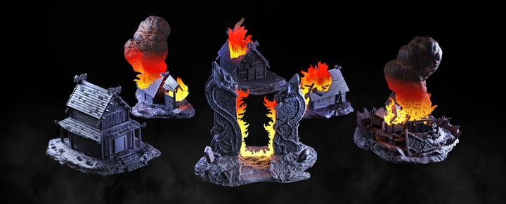Terrainviking — unpainted resin statue — by Black Forge Games