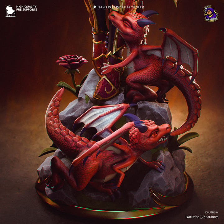 Alextrasza — painted resin statue — by Bulkamancer Sculpts