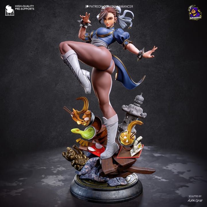 Spring Beauty — painted resin statue — by Bulkamancer Sculpts