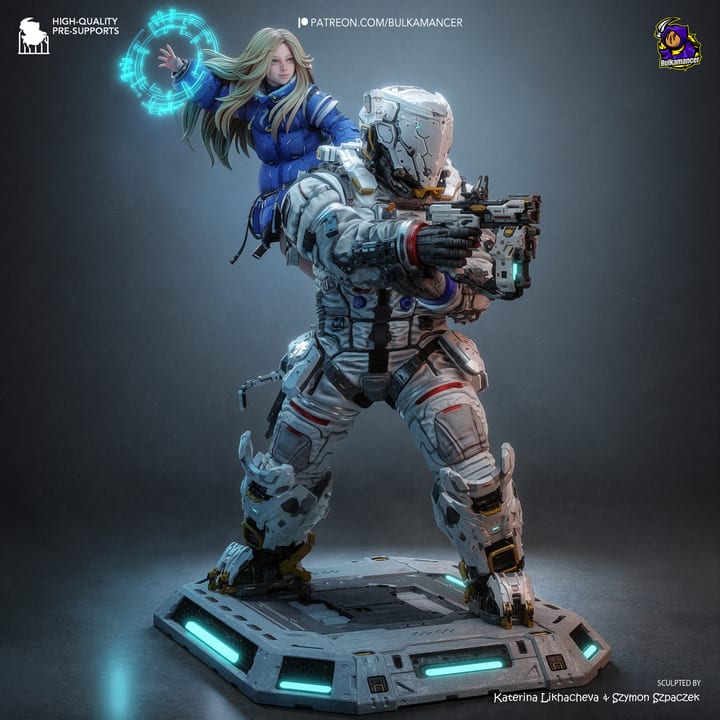 Dianahugh — painted resin statue — by Bulkamancer Sculpts