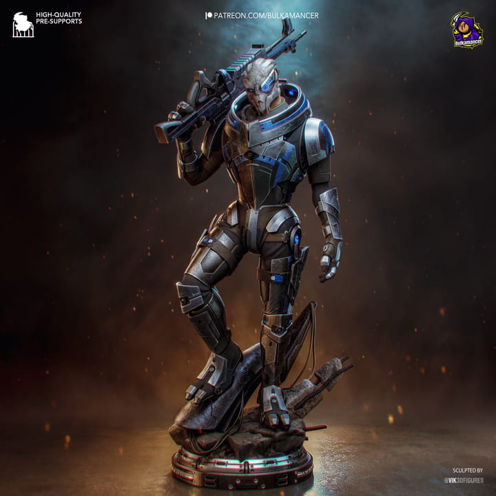 Archangel of Calibration — painted resin statue — by Bulkamancer Sculpts