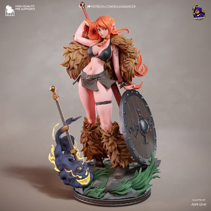 Viking Booty — painted resin statue — by Bulkamancer Sculpts