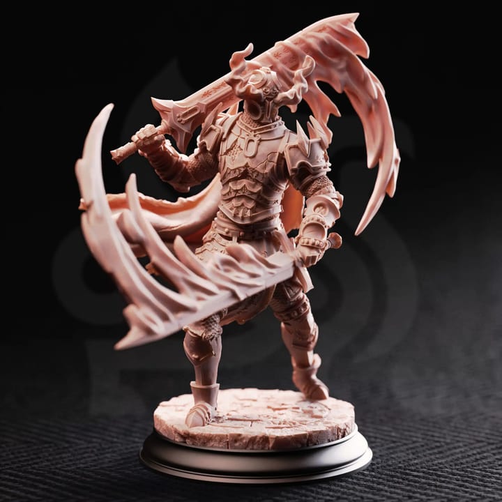 Arcane Armour of The Bastion 1 — unpainted resin statue — by DM Stash