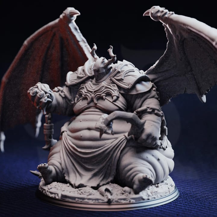 Gluttony Devil - Bodge the Ravenous — unpainted resin statue — by DM Stash