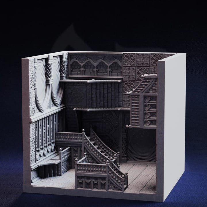Impossible Room - Clashed Realms — unpainted resin statue — by DM Stash