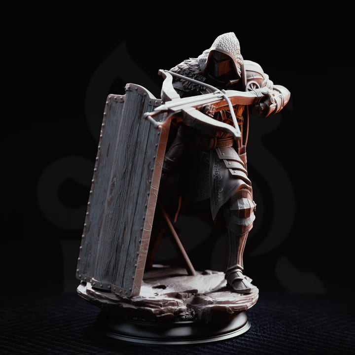 Elite Crossbow Knight - Erik of the Scarlett Road — unpainted resin statue — by DM Stash