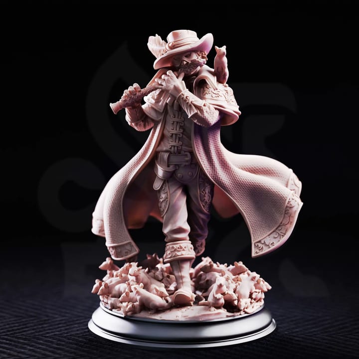 The Pied Piper - Hamelin Pansworth — unpainted resin statue — by DM Stash