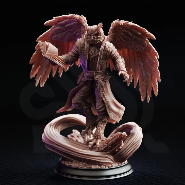 Hoover Brightfeather Student of Evocation — unpainted resin statue — by DM Stash