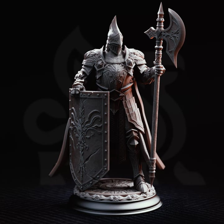 Lars Von Findros Elite Knight of The North — unpainted resin statue — by DM Stash