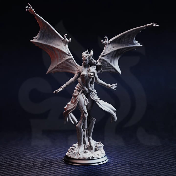 Arch Devil of Lust - Luxuria of the Second — unpainted resin statue — by DM Stash