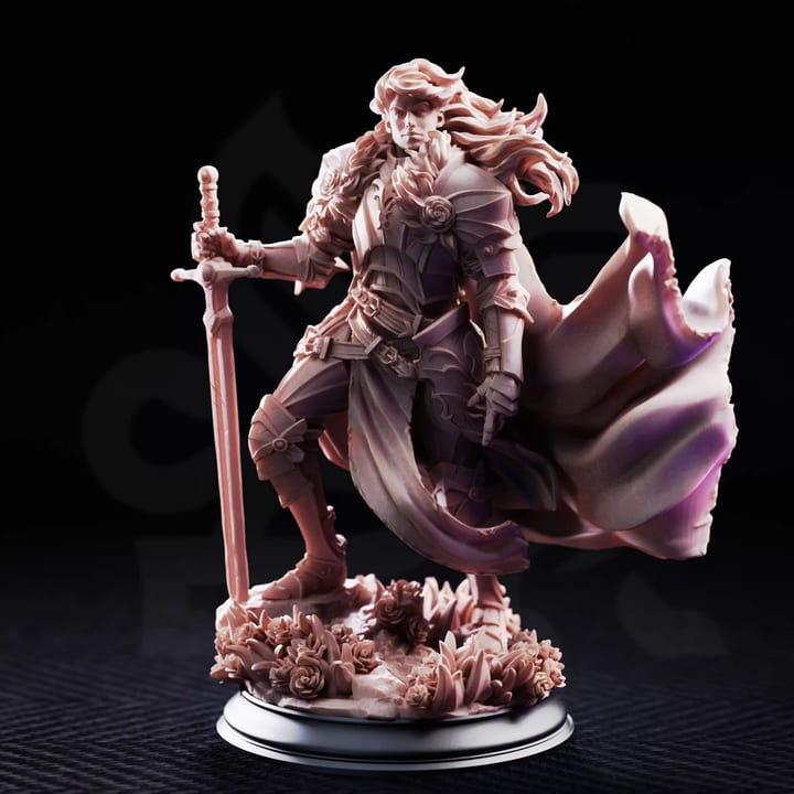 Prince Charming - Noble Knight — unpainted resin statue — by DM Stash