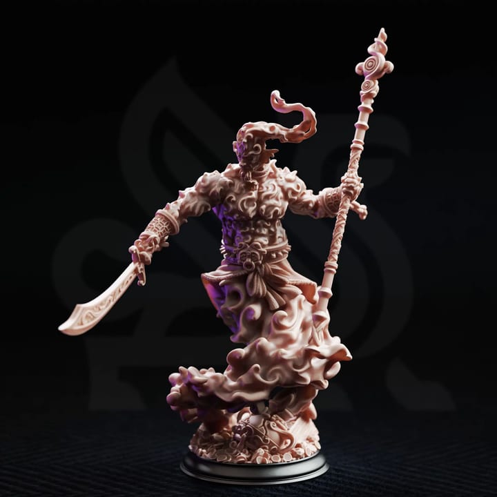 Rabasa Djinni in a Bottle — unpainted resin statue — by DM Stash